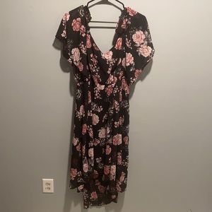 Torrid Floral Print High Low Dress